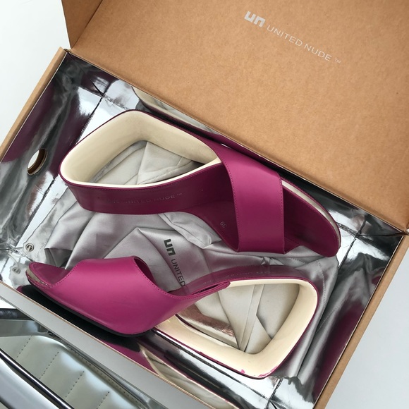 United Nude Shoes - United Nude Purple Slides